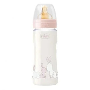 CHICCO BIBERON ORIG. TOUCH VIDRIO LÁTEX 240ML 2M+ 27720-10 - 27720-20