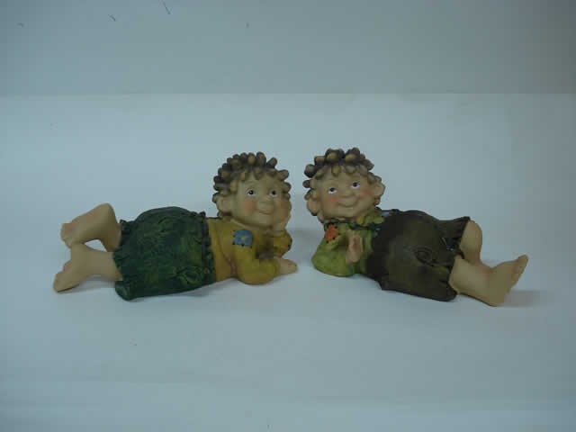RESINA DECORACION COLECCION MUÑECA Y MUÑECO EN LA GRANJA