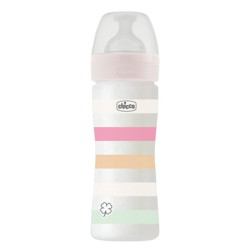CHICCO BIBERON WELL-BEING 250ML FLUJO MEDIO 2M+ GIRL/BOY/UNISEX  28623-11 / 28623-21