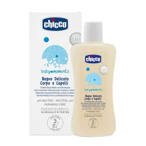 CHICCO HIGIENE BABY MOMENTS GEL DELICADO 2EN1 DE CABELLO Y CUERPO 200ML 2844-00 - 10593-00