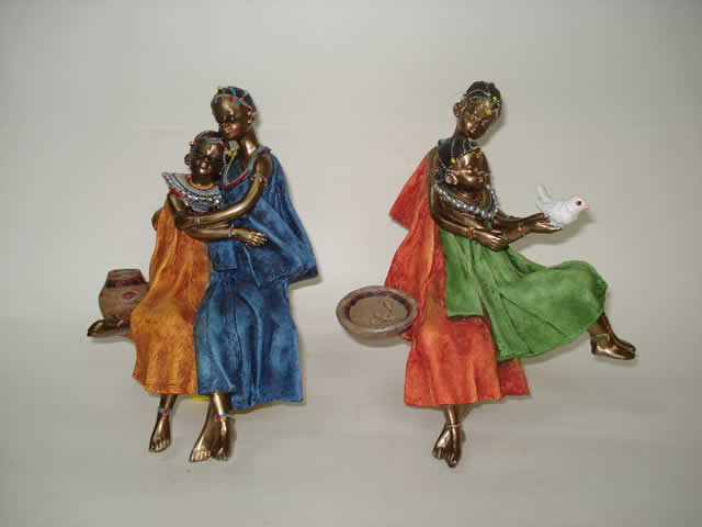 RESINA DECORACIÓN COLECCIÓN FAMILIA AFRICANAS