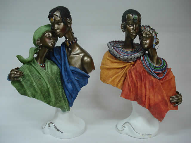 RESINA DECORACIÓN COLECCIÓN FAMILIA AFRICANAS