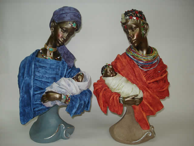 RESINA DECORACIÓN COLECCIÓN FAMILIA AFRICANAS
