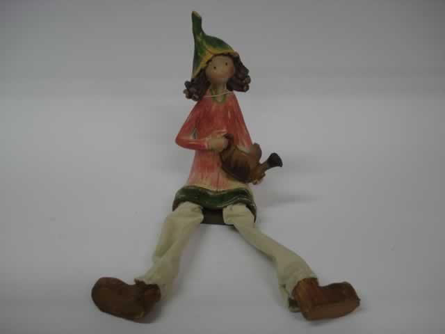 RESINA DECORACION COLECCION MUÑECA Y MUÑECO MARGARITA
