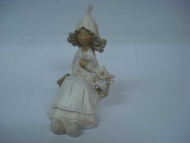 RESINA DECORACION COLECCION MUÑECA Y MUÑECO MARGARITA