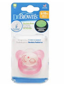 DR BROWN CHUPETE DECORADO ORTODÔNTICOS NOCTURNOS 6-18M ROSA PV21007 - 857191