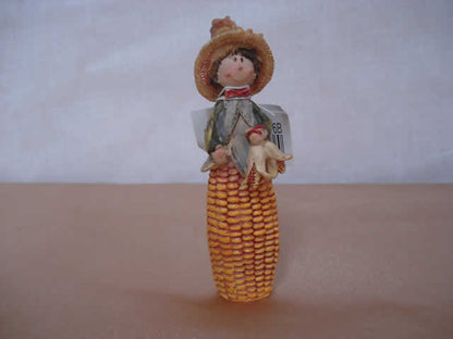 RESINA DECORACION COLECCION MUÑECA Y MUÑECO EN LA GRANJA