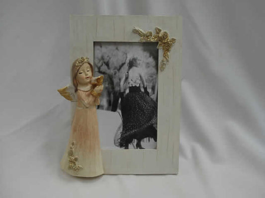 RESINA DECORACION PORTA RETRATO ANGEL PARA QUARTO DE BEBE Y NIÑOS