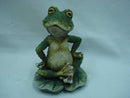 RESINA DECORACION RANA Y SAPO EN EL BOSQUE
