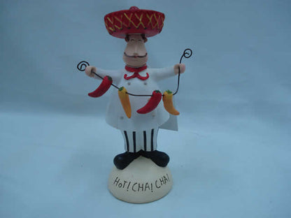 RESINA DECORACION CHEFF Y AVES PARA COCINA Y FIESTAS