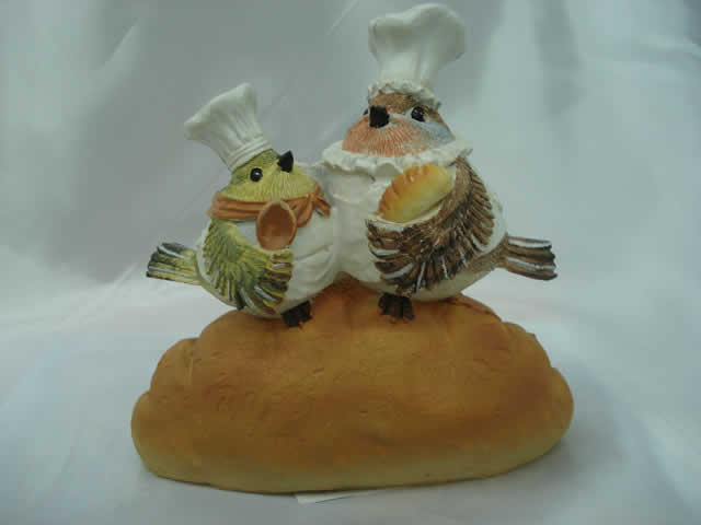 RESINA DECORACION CHEFF Y AVES PARA COCINA Y FIESTAS