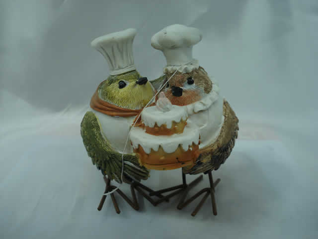 RESINA DECORACION CHEFF Y AVES PARA COCINA Y FIESTAS