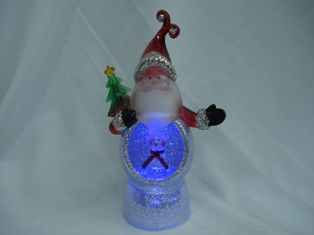 ACRILICO DECORACION NAVIDEÑO MUÑECO DE NIEVE - PAPAI NOEL ILUMINADO 35035 - 35037