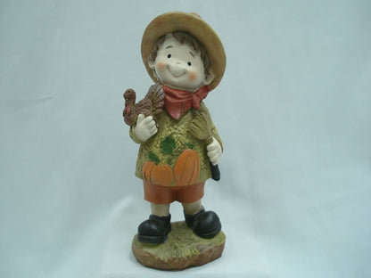 RESINA DECORACION COLECCION MUÑECA Y MUÑECO EN LA GRANJA