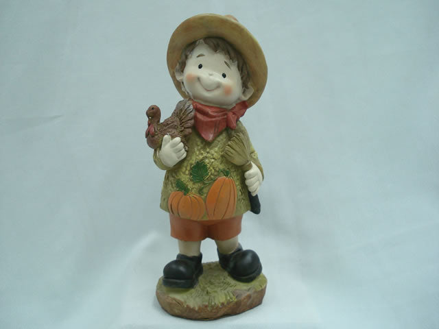 RESINA DECORACION COLECCION MUÑECA Y MUÑECO EN LA GRANJA
