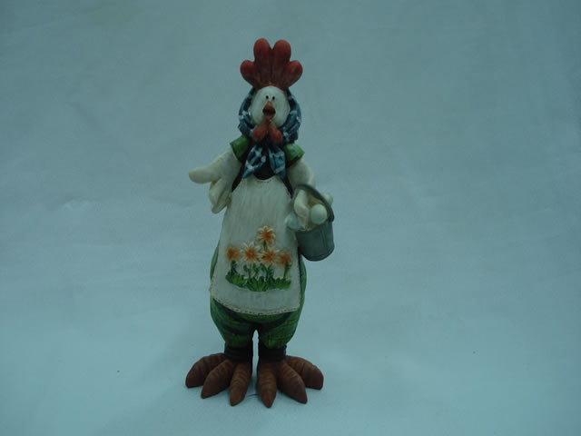 RESINA DECORACION PARA COCINA GALLO Y GALLINA
