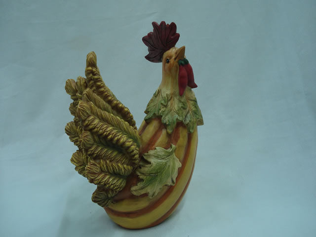 RESINA DECORACION PARA COCINA GALLO Y GALLINA