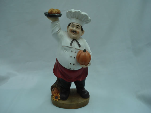 RESINA DECORACION CHEFF Y AVES PARA COCINA Y FIESTAS