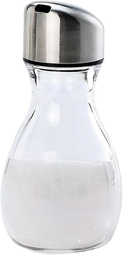 ACRILICO AZUCARERO/SALERO TRANSPARENTE C/TAPA ACERO INOXIDABLE - RN13004 - RN13006