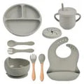 BABY ALIMENTACIÓN SET CUBIERTOS COMPLETOS 8 PIEZAS SILICONA Y9