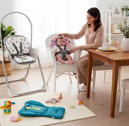 Baby colchoneta acolchonada & almohada multifuncional para carritos - silla de comer para bebé MZ412685 - 412685 🩵