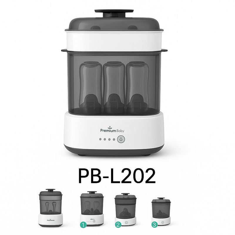 PREMIUM BABY ESTERILIZADOR ELECTRICO A VAPOR 3EN1 PB-L202 - 482820