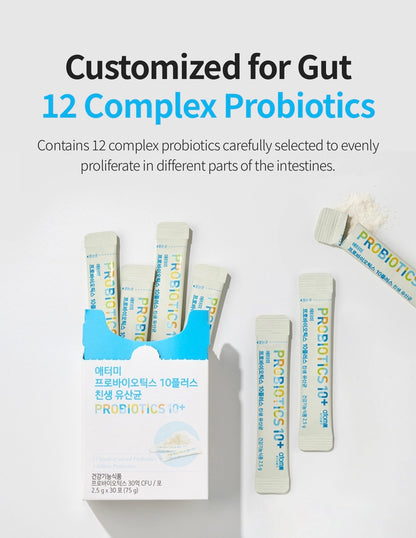 🩵💙 Atomy Probiotics 10+ ✨
🌿 12 cepas de probióticos.
🦠 3 mil millones de UFC por sobre.
🌱 Con prebióticos (FOS y GOS).
💙 Ayuda a mantener el equilibrio de la flora intestinal.
