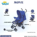 TATIKI CARRITO PARAGUA MOVE R.N-15KG - AZUL - ROJO - NEGRO C/GRIS - TCP04