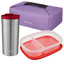 @ RUBBERMAID SET DE BOLSO TERMICO +TAPPER C/DIVISORIA 946ML + VASO TERMICO CVACRU AZUL - ROJO