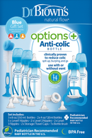 Dr. Brown’s Set de 5 Biberones Options+ Anti-Cólicos – Rosa / Celeste - 854587 / 854588