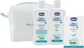 CHICCO HIGIENE BAÑO SET C/ ESTUCHE BOLSA X3 BABY MOMENTS AZUL / ROSA 10615-00 - 10616-00