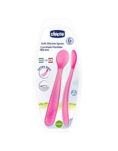 CHICCO SET CUCHARA SUAVE SILICONA 6M+ 6828-11 - 6828-21
