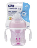 CHICCO VASO TRANSICIÓN 200ML 4M+ ROSA 6911-10 - AZUL 6911-20 - VERDE 6911-30