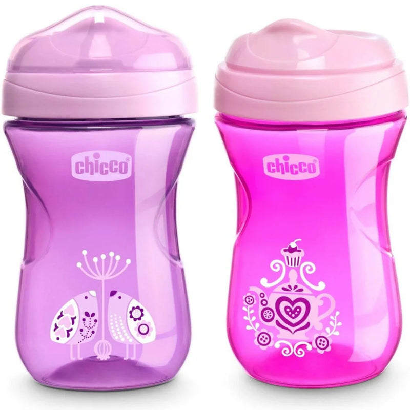 CHICCO VASO EASY CUP 266ML 12M+ AZUL-VERDE-ROSA 12M+ 6961-10 - 6961-20