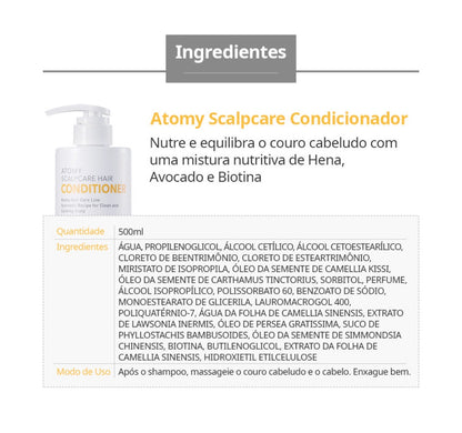 Atomy Scalpcare Hair Shampoo 500 ml & Atomy Scalpcare Hair Conditioner 500 ml