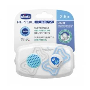 CHICCO CHUPETE PHYSIO LIGHT 2 UNIDADES 2-6 MESES 71031-11 - 71031-21
