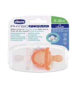 CHICCO CHUPETE PHYSIO SOFT LUXE NARANJA X2 - LUXE GRIS X2 - 6-16M+ 73033-31 - 73033-32