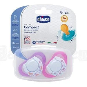 CHICCO CHUPETE PHYSIO CAUCHO X2 6-12 MESES 74822-11 - 74822-21