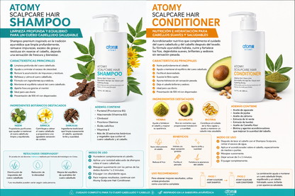 Atomy Scalpcare Hair Shampoo 500 ml & Atomy Scalpcare Hair Conditioner 500 ml