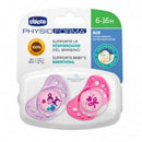 CHICCO CHUPETE PHYSIO AIR CAUCHO/LÁTEX 2 UNIDADES 6-16 MESES ROSA 75022-11 - AZUL 75022-21