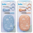 BUBA SET CUIDADO DE UÑAS 3 PIEZAS C/ESTUCHE AZUL BUB18093 - ROSA BUB18094