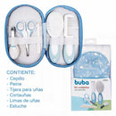 BUBA SET CUIDADO PEINE Y UÑAS 8 PIEZAS C/ESTUCHE AZUL BUB16239 - ROSA BUB16240