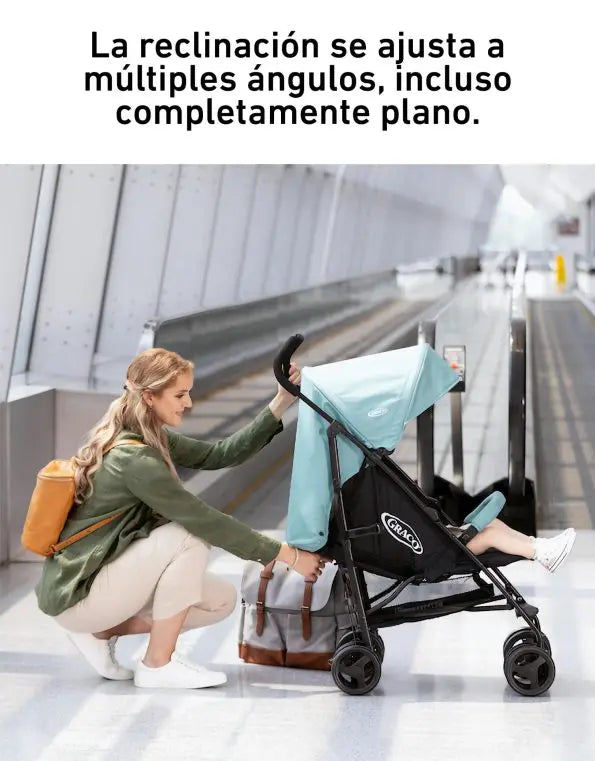 GRACO CARRITO PARAGUITA TEAVELITE - BLACK / GREY - PLEGADO RÁPIDO Y COMPACTO C/ASA R.N-22KG GR6BF999BGREU - 771682