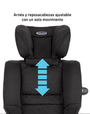 # GRACO SILLA DE AUTO CAR SEAT SLIMFIT R129 2EN1 MIDNIGHT R.N-12ANOS GRG2117ABMDN - 772931