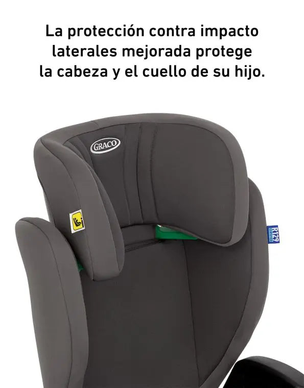 @ GRACO CAR SEAT ELEVADOR C/ RESPALDO JUNIOR MAXI I-SIZE R129 - MIDNIGHT 100-150CM / 3.5 a 12 Años GR8CT899MDNEU - 773174