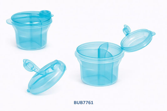BUBA PORTA LECHE &amp; RECIPIENTE P/LECHE C/DIVISORIA 300ML ROSA BUB7761 - AZUL BUB7762