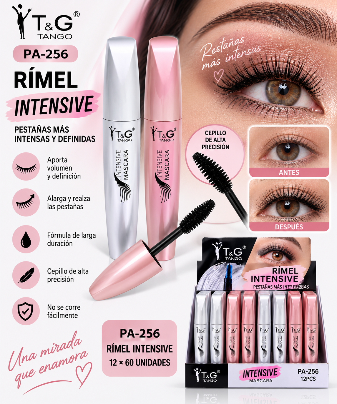 ✨T&G Rímel Intensive x12 Box PA-256 💛