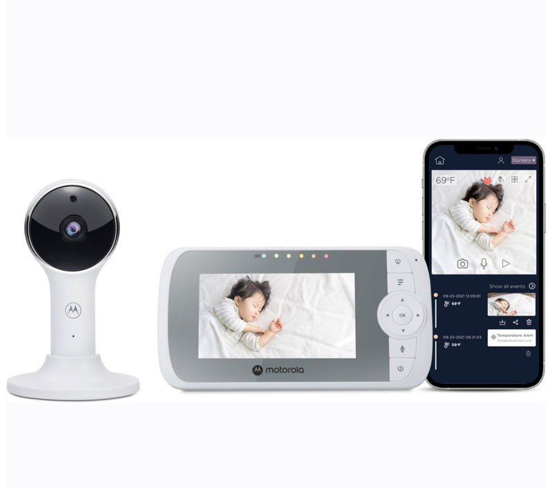 @ MOTOROLA MONITOR BABY CONNECT PANTALLA 4.3" Wi-Fi -BRANCO - VM64