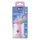 CHICCO BIBERON NATURAL FEELING BLUE 330ML 6M+ 80837-21