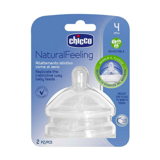 CHICCO TETINA NATURAL FELING STEP-UP FLUJO REGULABLE X2 UND - 4M+ 81035-20 - 4008247